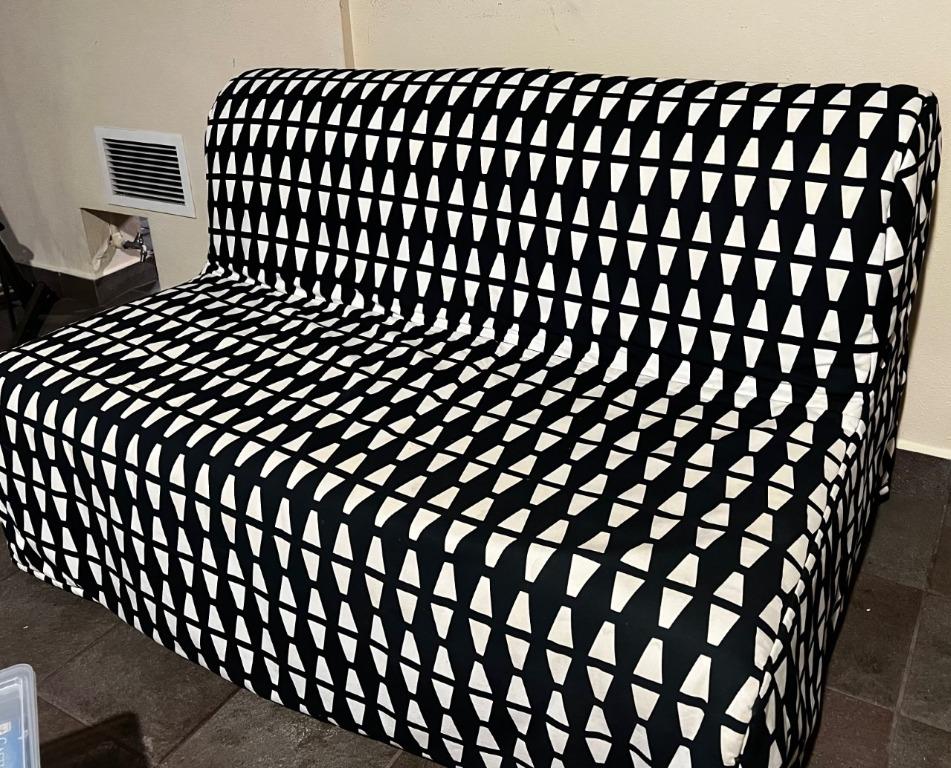 Ikea SofaBed Lycksele Lovas, with cover, Furniture & Home Living