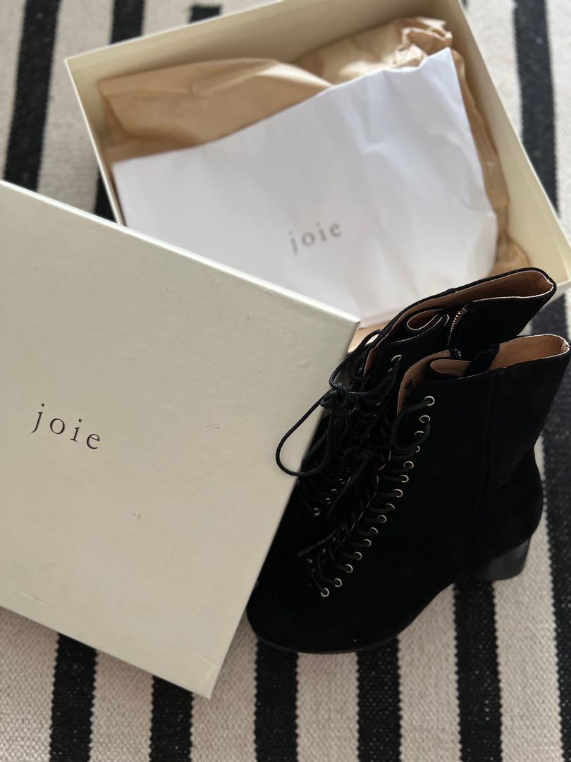 Suede Lace Joie Lace Up Boots Joie Shoes Joie Lace Up Black Suede