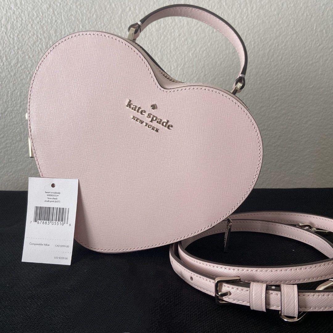 Kate Spade Love Shack Heart Shape Pink Tiktok Bag, Luxury, Bags & Wallets  on Carousell
