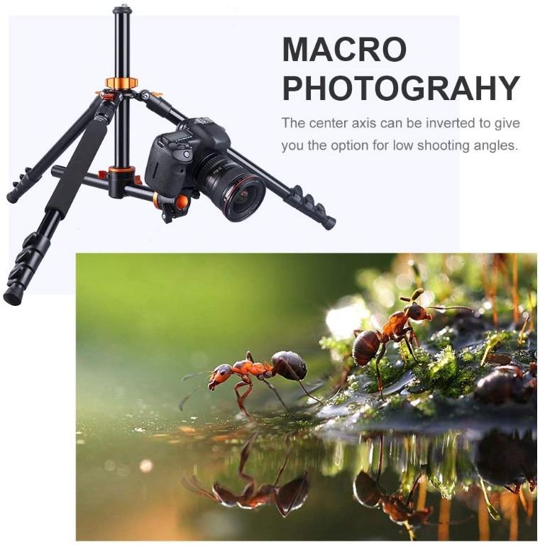 K&F Concept S211 Tripod with Tranverse Center Column Aluminium with