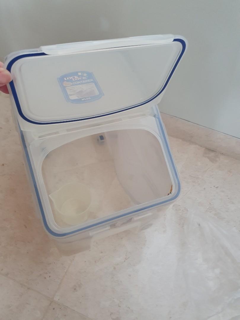 Lock & lock rice storage container 10kg, Furniture & Home Living