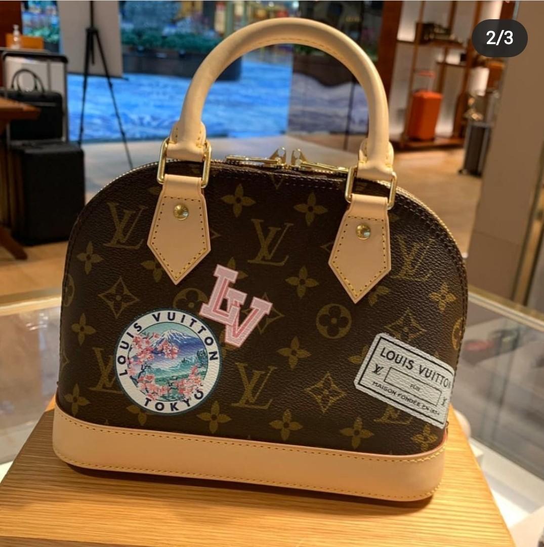 Louis Vuitton My World Tour Alma BB personalised, Luxury, Bags