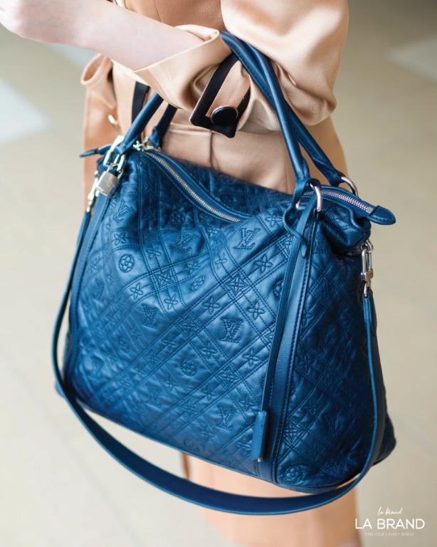 LV Ixia MM Tote Bag Navy Blue