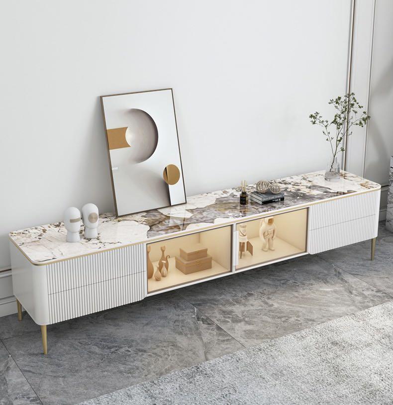 Marble TV console, Furniture & Home Living, Furniture, TV Consoles on