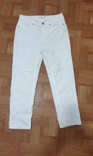 Marks&Spencer Cropped White Jeans High waist