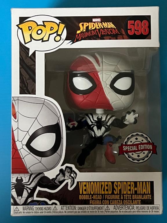 Figurine Venomized Spider-man / Spiderman Maximum Venom / Funko Pop Marvel  598