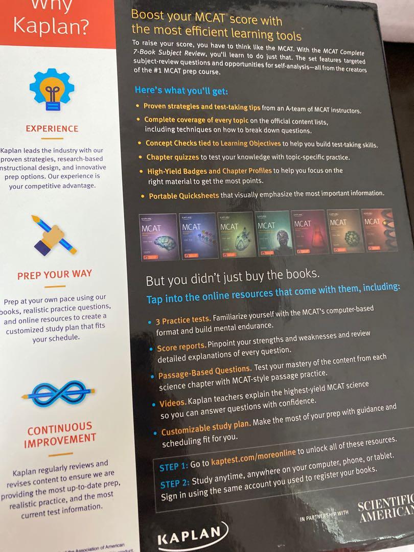 MCAT Complete 7Book Subject Review 20212022, Hobbies & Toys, Books