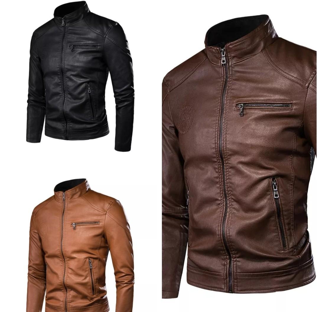 Pu leather clearance motorcycle jacket