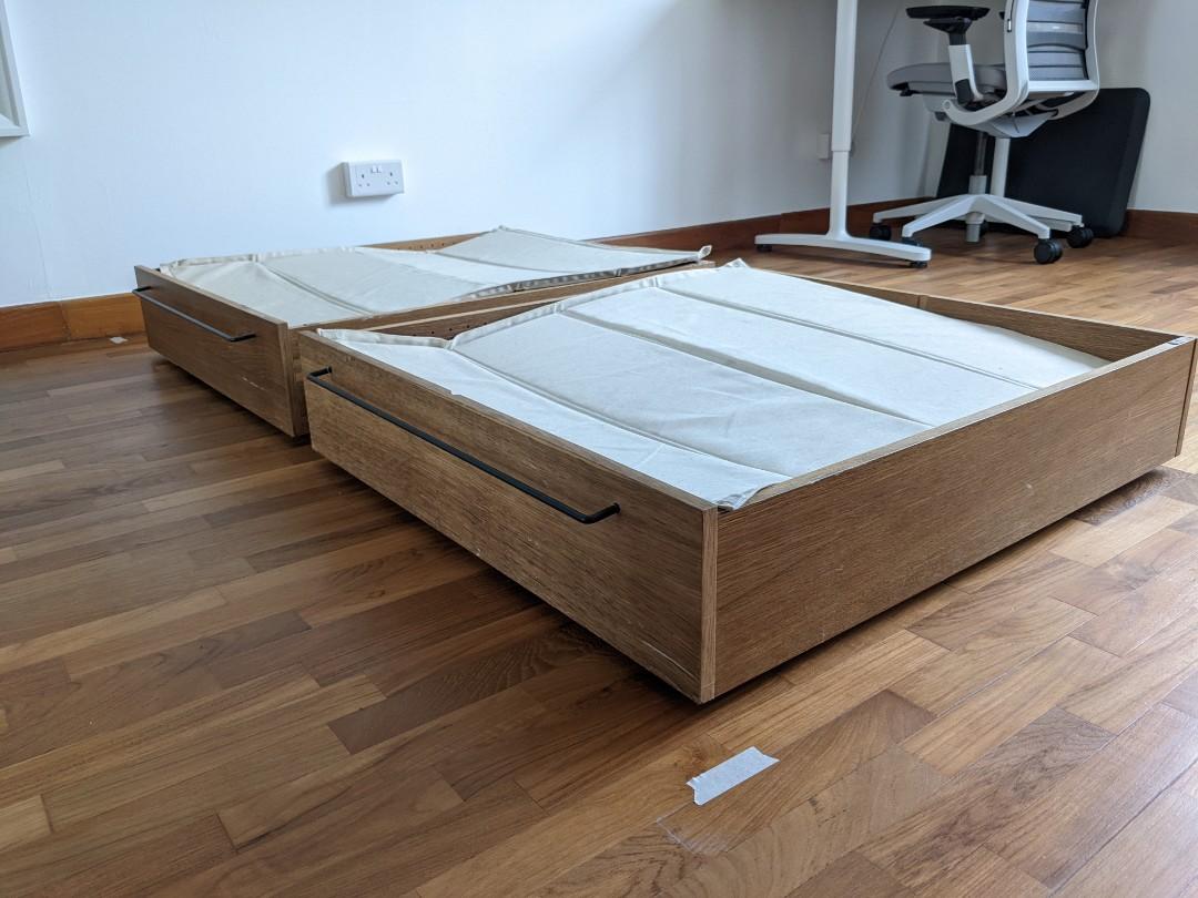 Muji underbed storage (with rollers), Furniture & Home Living, Home Improvement & Organisation