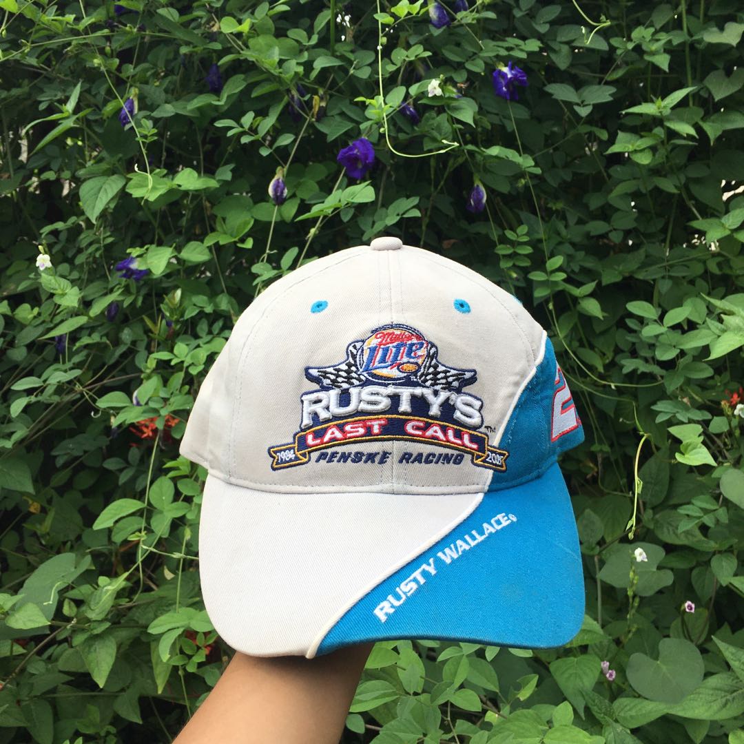 Nascar Rusty Wallace Velcro Cap Men S Fashion Watches Accessories Caps Hats On Carousell