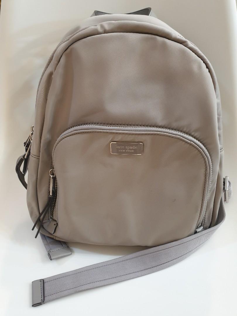 Kate Spade New York Medium Backpack WKRU5913 Dawn Soft Taupe Gray 062 Women s Fashion Bags Wallets Backpacks on Carousell