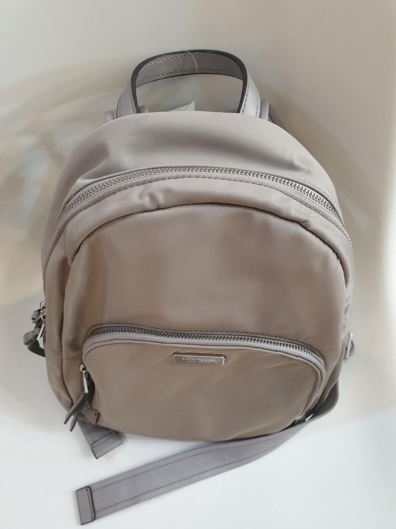 Kate Spade New York Medium Backpack WKRU5913 Dawn Soft Taupe Gray 062 Women s Fashion Bags Wallets Backpacks on Carousell