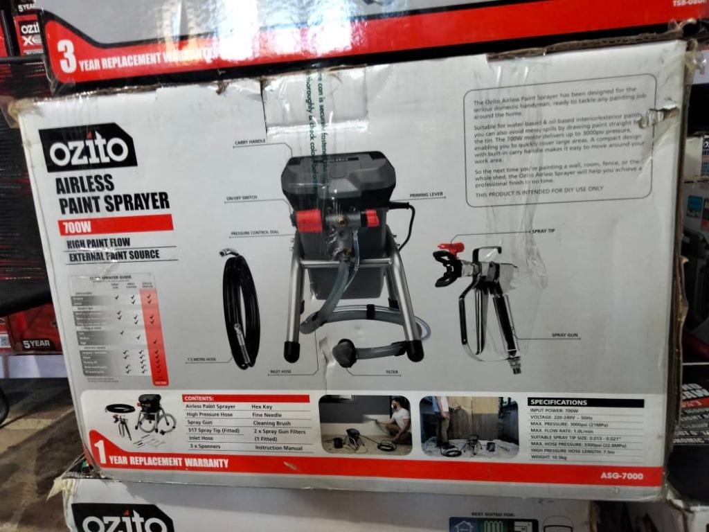 Ozito Airless Paint Sprayer, Commercial & Industrial, Construction