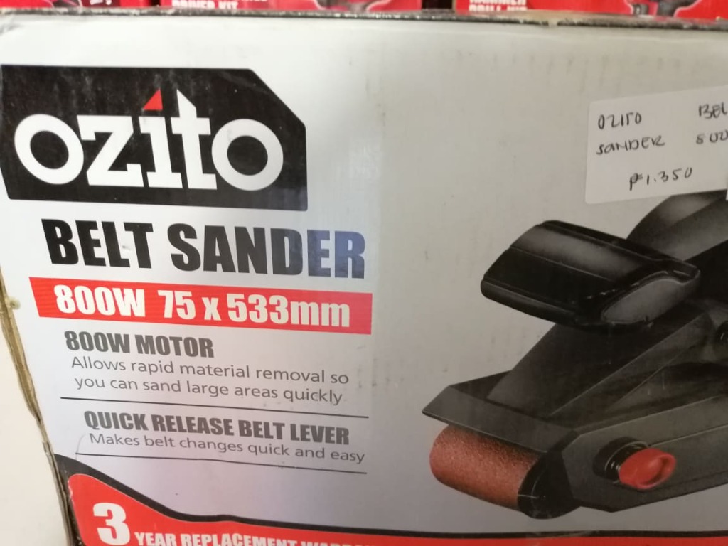 Ozito 800w shop belt sander