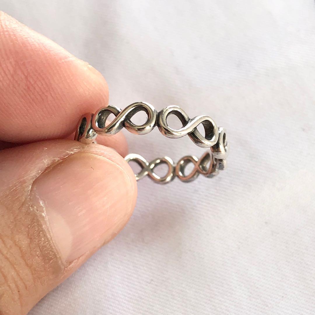 Simple infinity deals band ring pandora