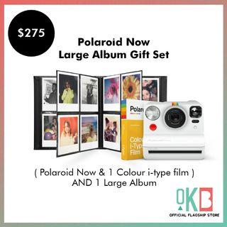 Polaroid Now (White) Large Album Gift Set