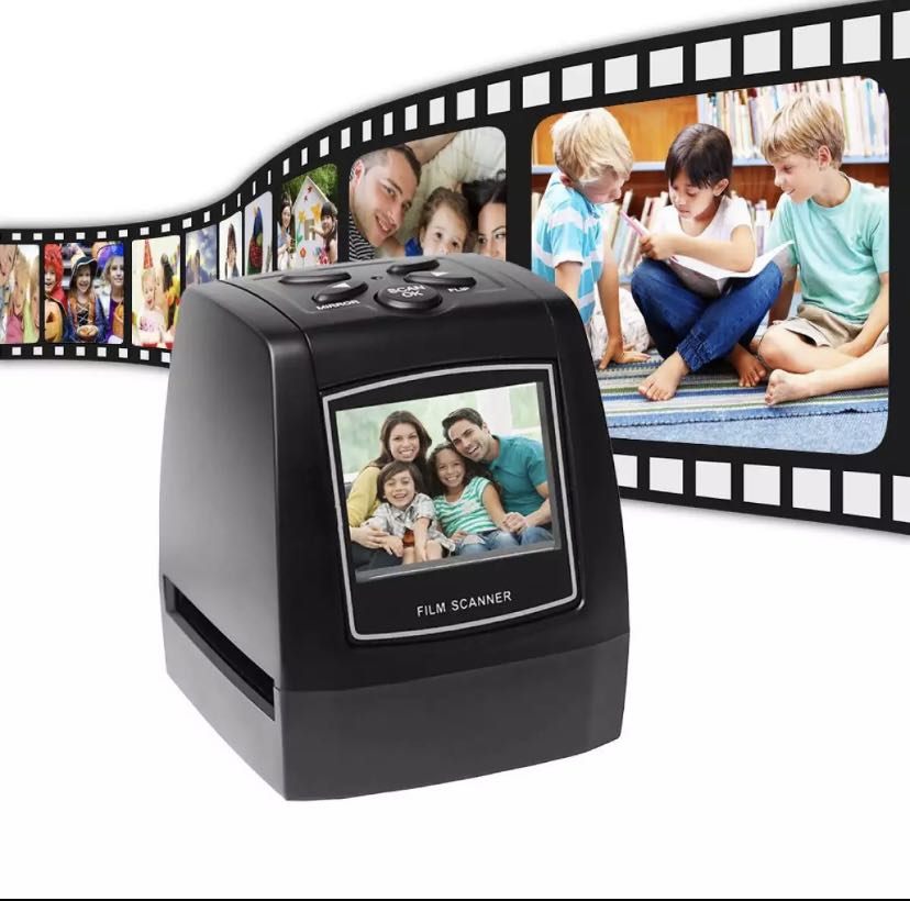 Protable Negative Film Scanner 35mm 135mm Slide Film Converter Photo Digital  Image Viewer with 2.4 LCD, Photography, Cameras on Carousell