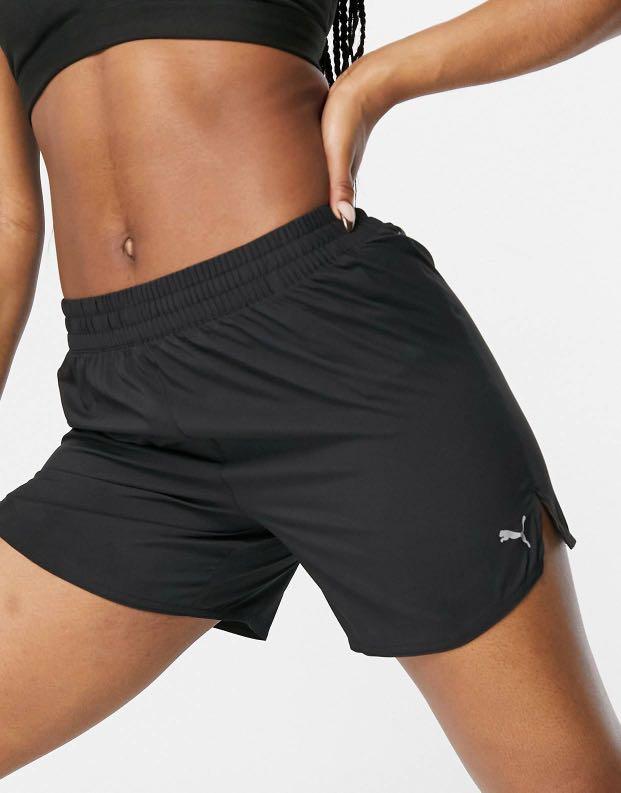 Puma Running Shorts Black Women s Fashion Activewear on Carousell