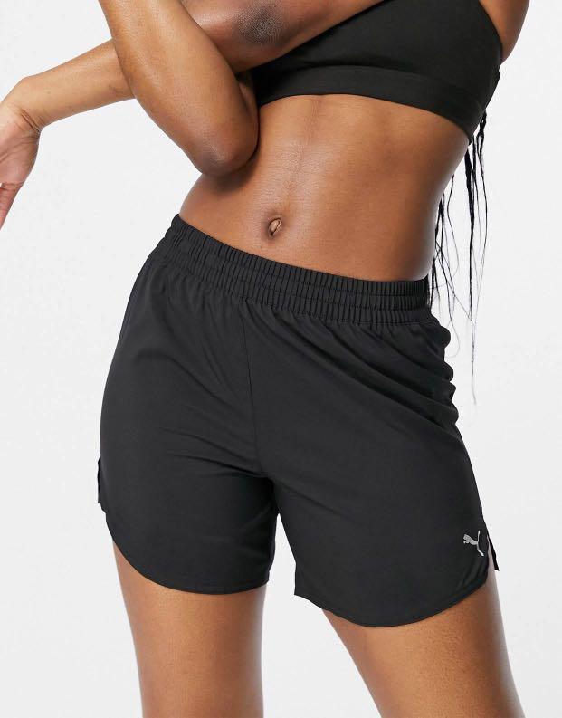 Puma Running Shorts Black Women s Fashion Activewear on Carousell