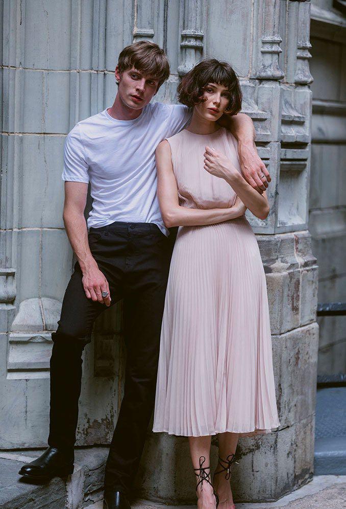 Reiss blush pink dress on sale
