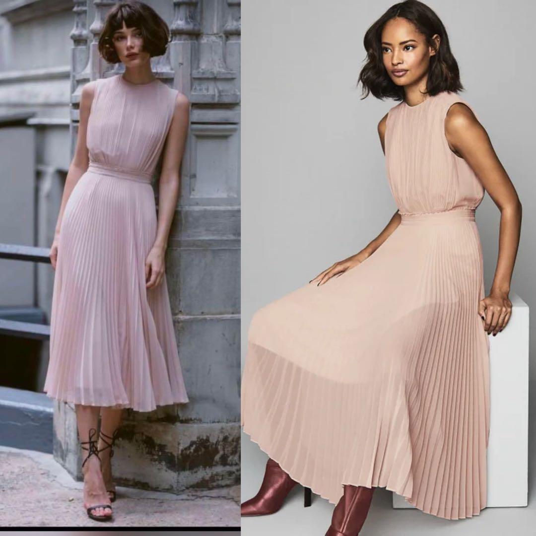 Reiss blush pink sales dress