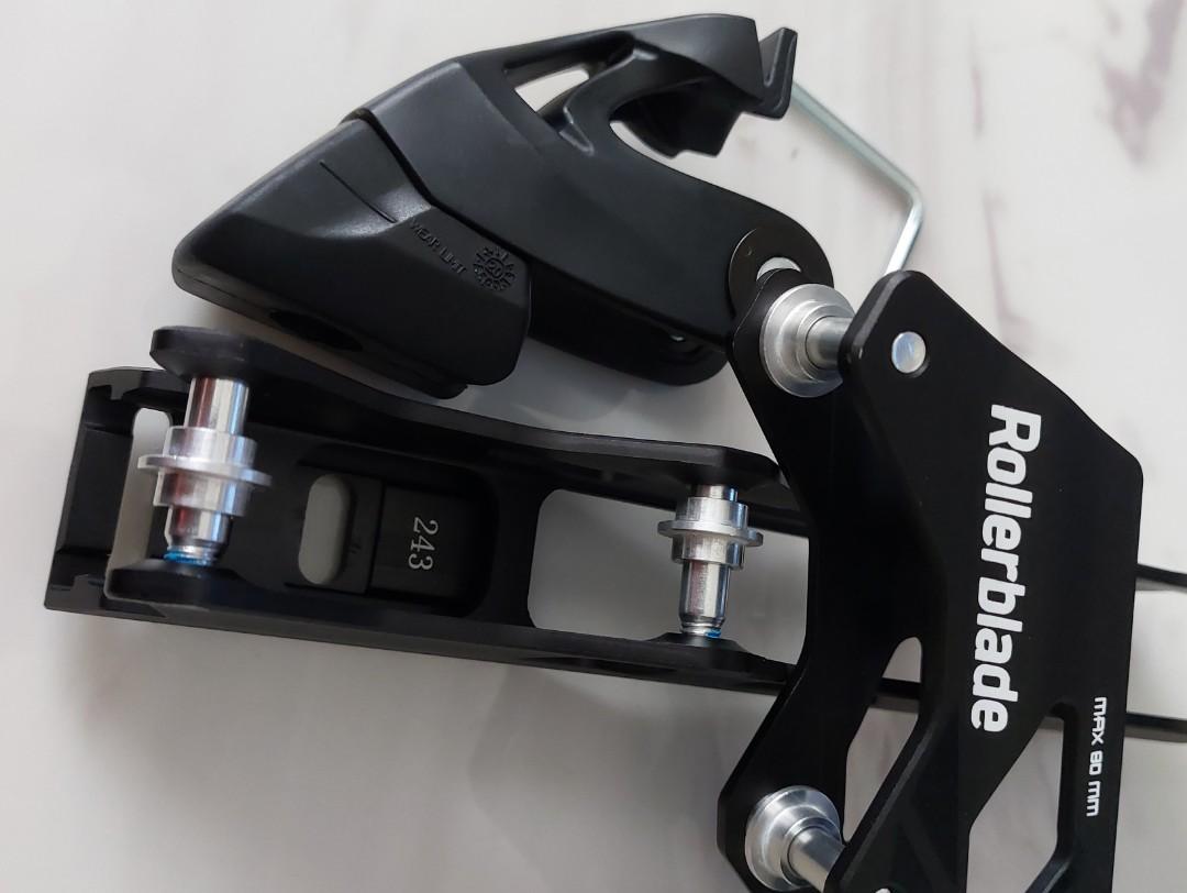 Rollerblade 243mm Flat Inline Skate Frame with FREE Heel Brake (max