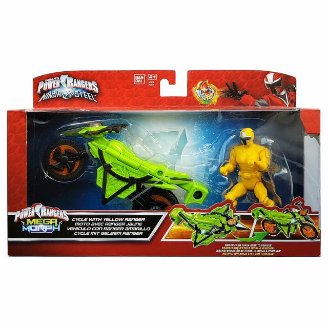 SABAN’S POWER RANGERS NINJA STEEL CYCLE WITH YELLOW RANGER, Hobbies ...