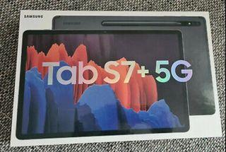 Samsung Galaxy Tab S7+ Plus 5G 256GB SM-T976B Black + Keyboard