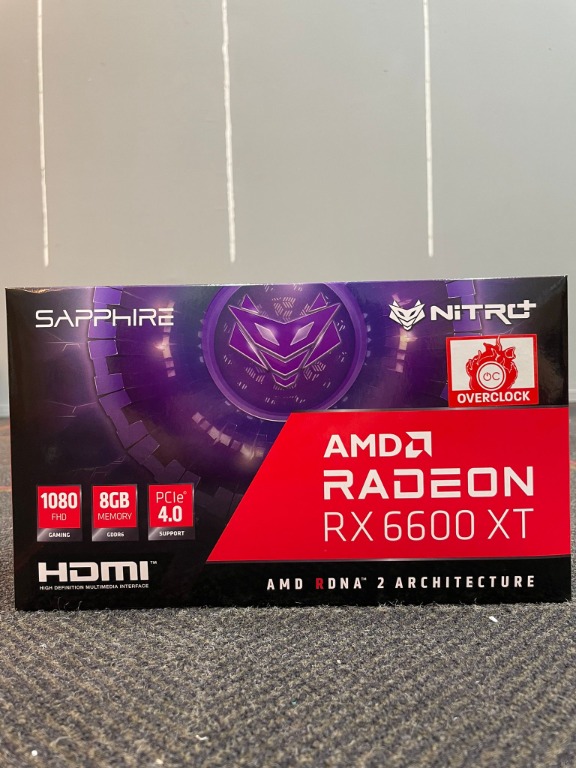 Sapphire Nitro+ AMD Radeon RX 6600 XT RX6600XT 8GB Local Ready Stock ...