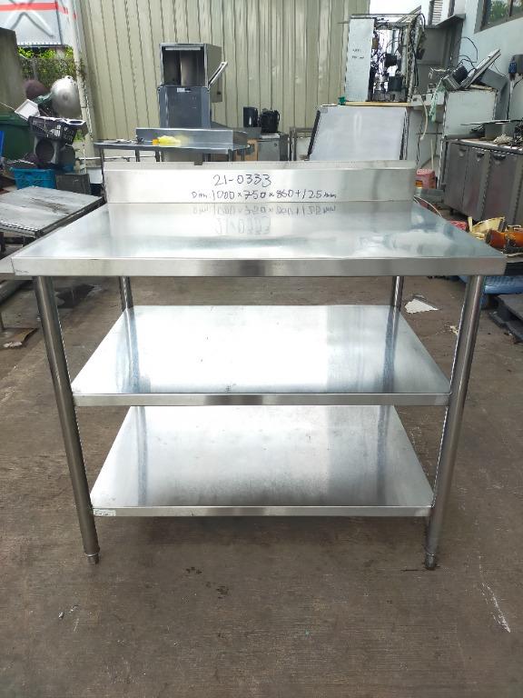 Stainless steel 3 tier work table, TV & Home Appliances, Other Home ...