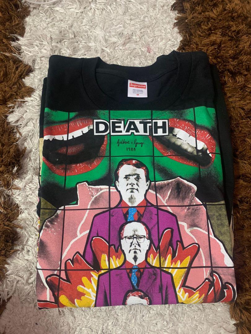 Supreme x Gilbert & George Death T-shirt, Men's Fashion, Tops