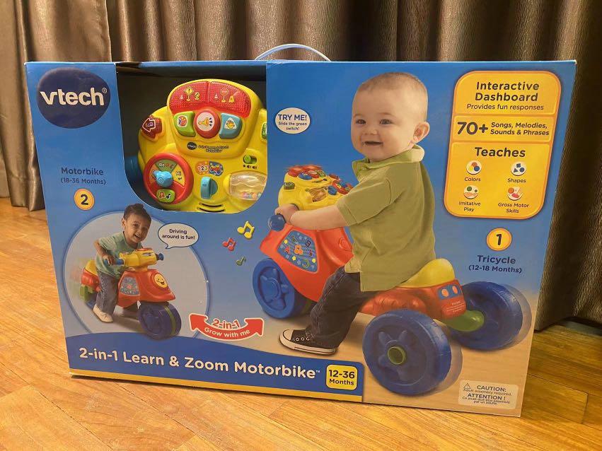 V tech 2 in 1 learn zoom motorbike