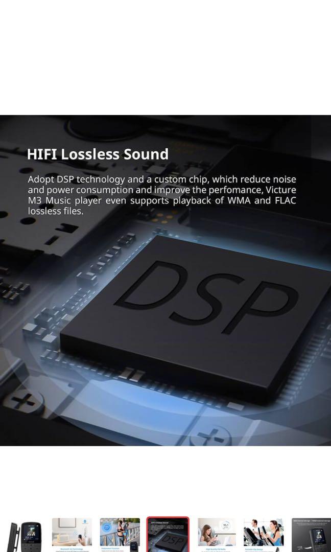 VICTURE M3 MP3 PLAYER CLIP 8GB BLUETOOTH FOR RUNNING SUPPORT TO 128GB