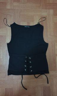 Zara Black Corset Top