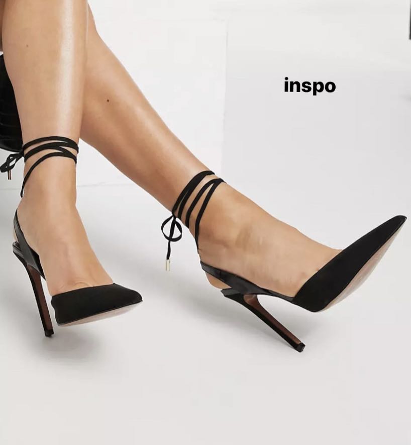 zara black high heels