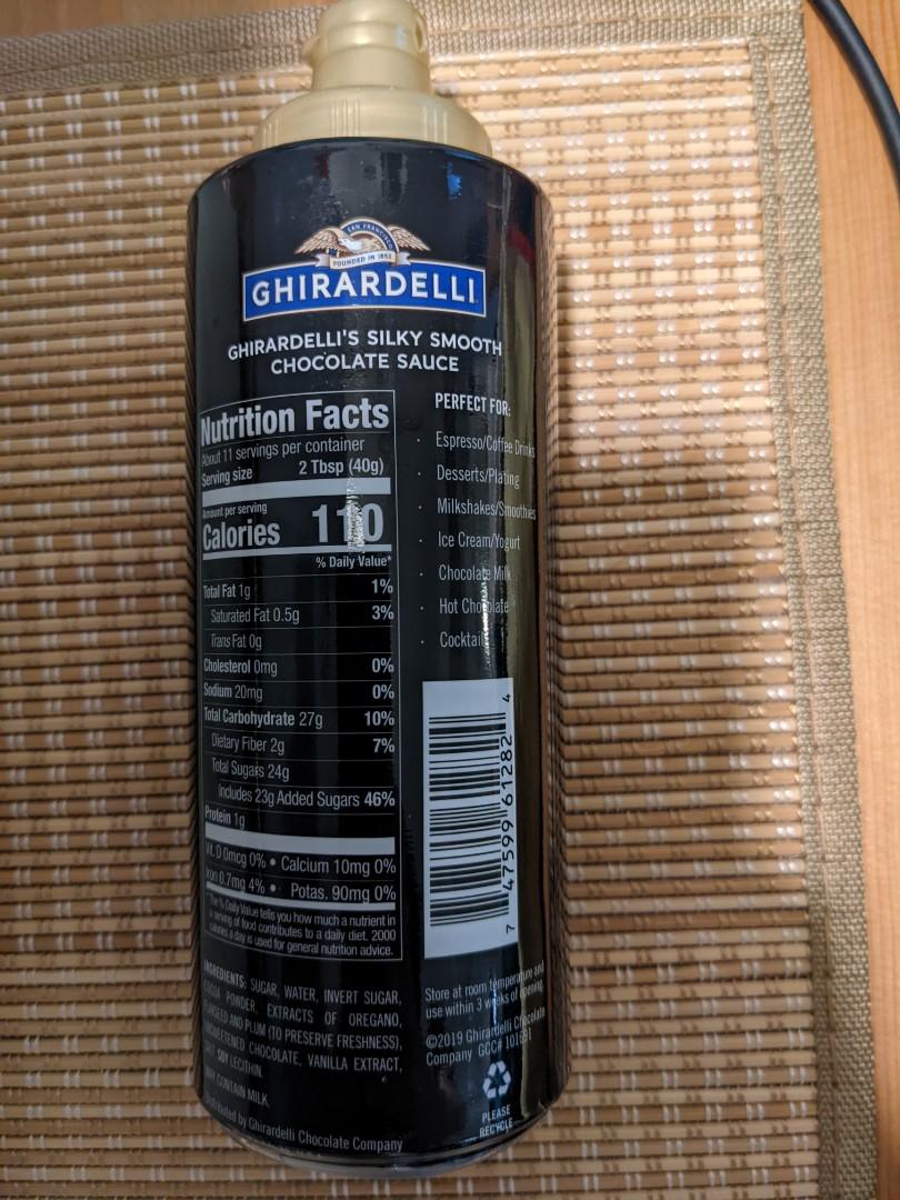 Ghirardelli Black Label Chocolate Sauce Squeeze Bottle 16oz ...