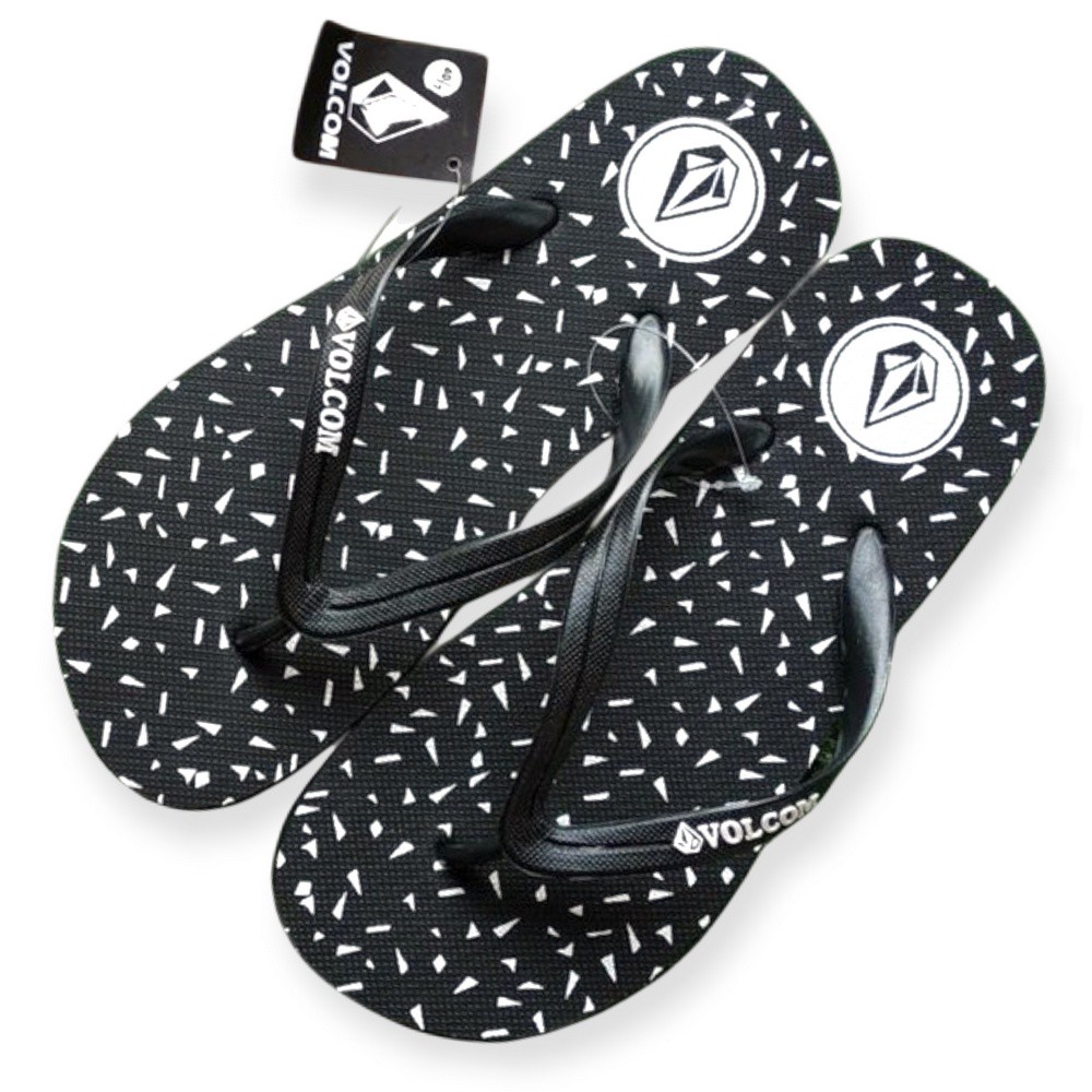 0Sandal Jepit Pria Volcom Model Bintik Segitiga Sendal Distro