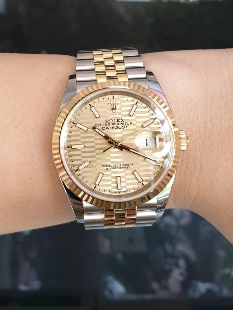 Rolex Datejust in Oystersteel and gold, M126233-0039