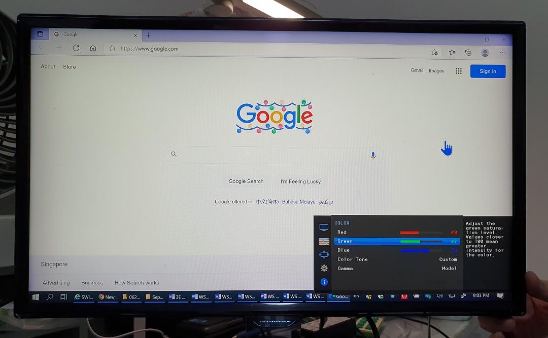 24' Samsung monitor S24E390HL HDMI RGB 