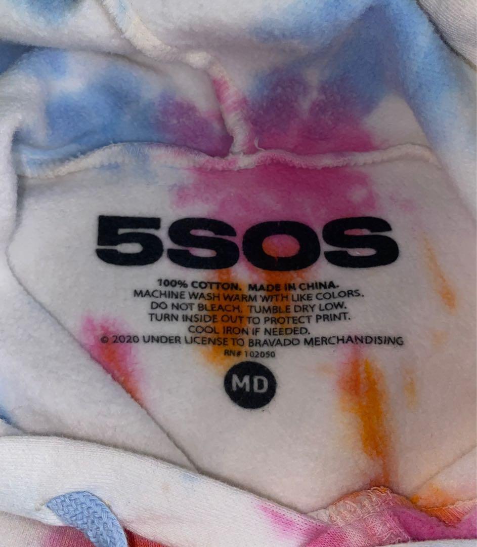 5sos pink tie dye hoodie sales