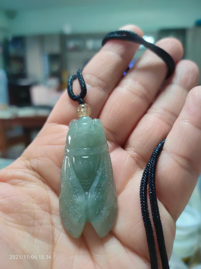 Jade cicada necklace on sale