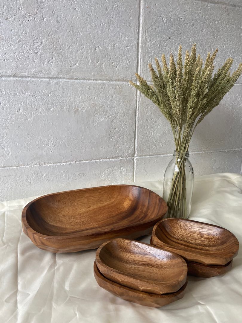 Acacia Wood Salad Set, Furniture & Home Living, Kitchenware & Tableware