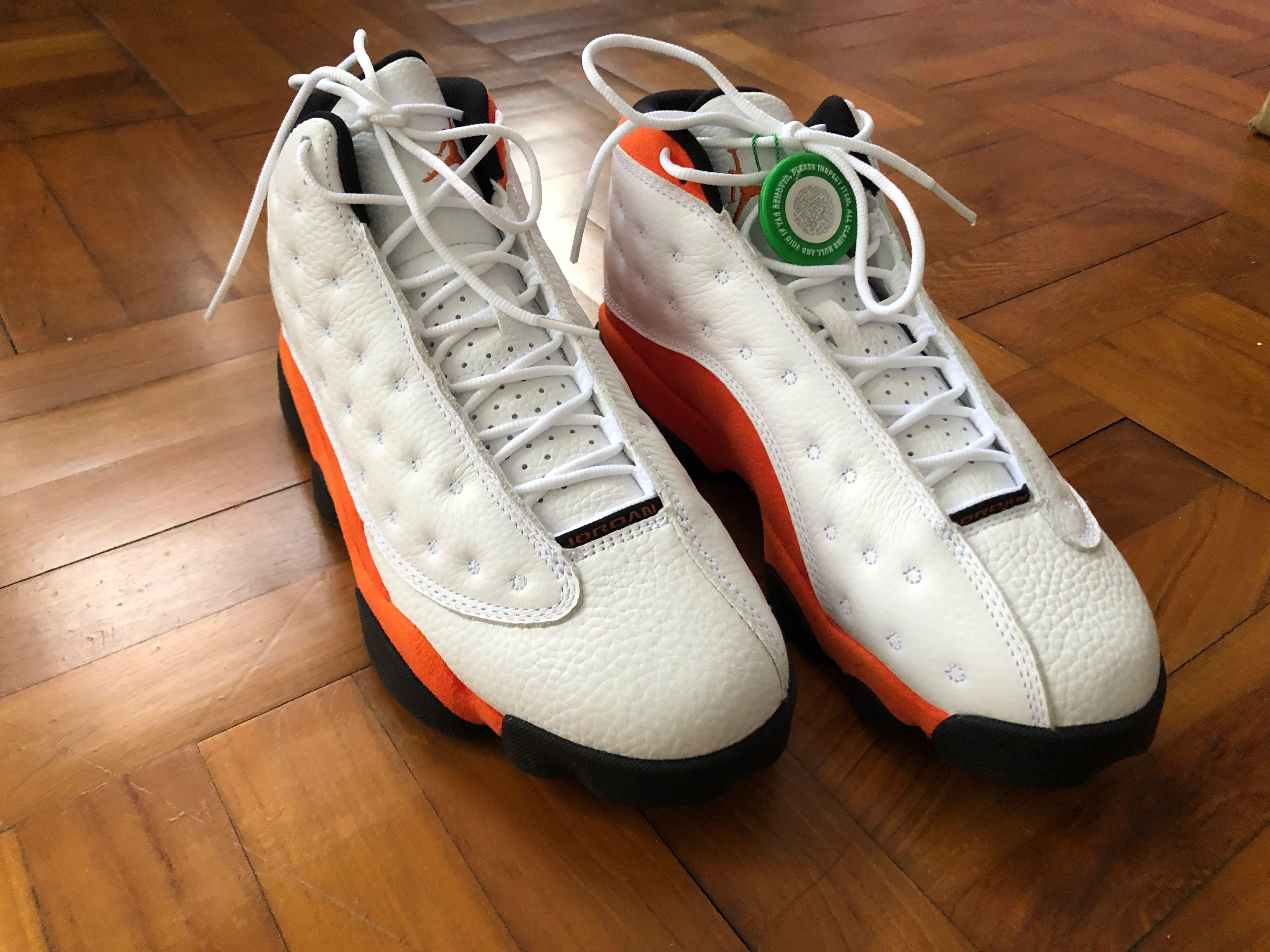 Blue and online orange jordan 13