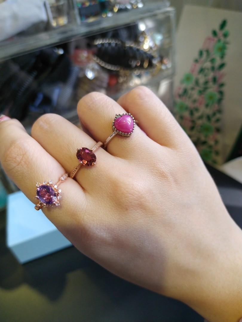 Raspberry store colored gemstone