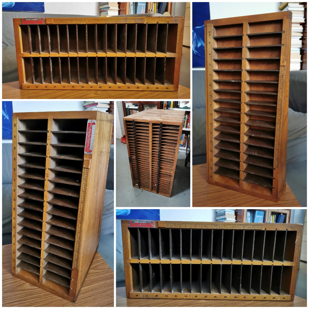Antique printer drawers, Hobbies & Toys, Memorabilia & Collectibles