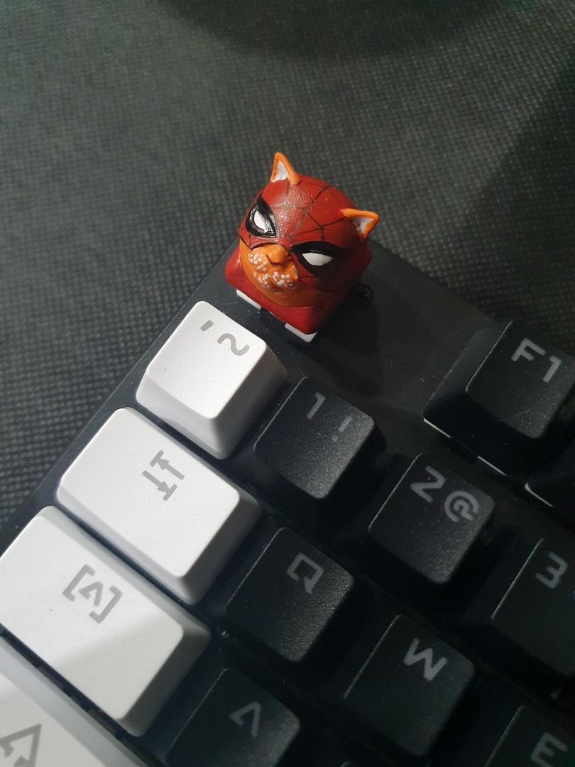 Artisan Custom Keycaps Keyboard Spidey Cat Spiderman Mechanical ...