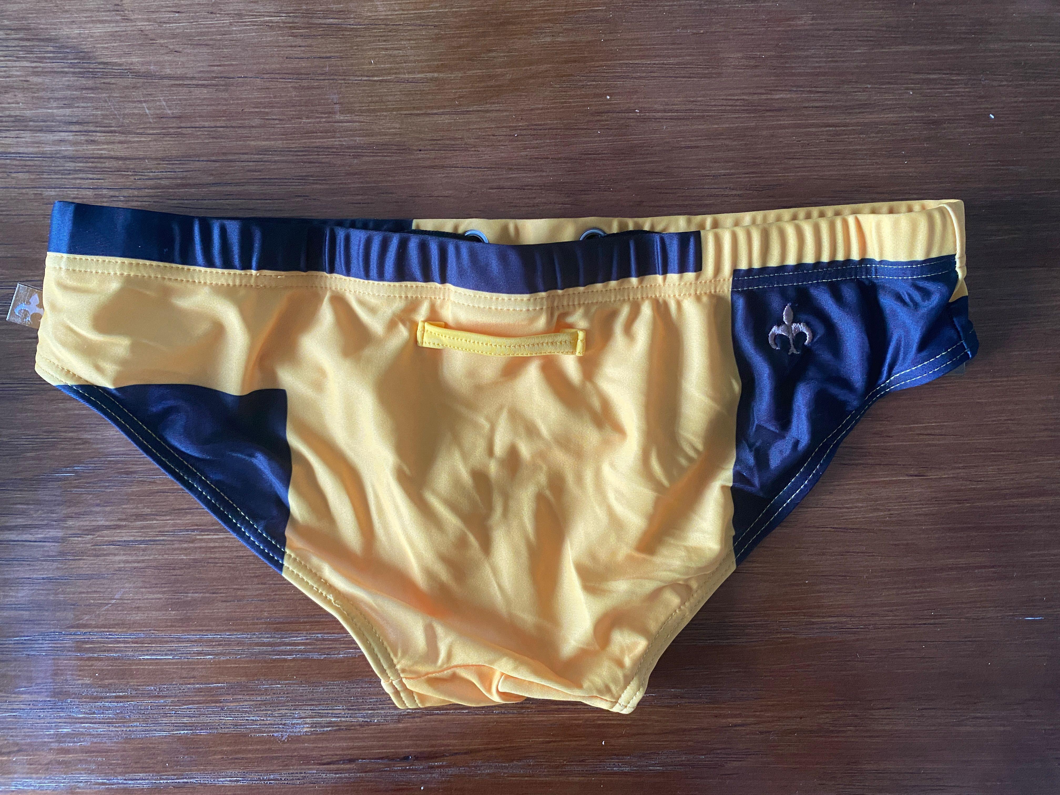 Authentic Marcuse Puzzle swim briefs, Men's Fashion, Bottoms, Swim Trunks & Board Shorts on