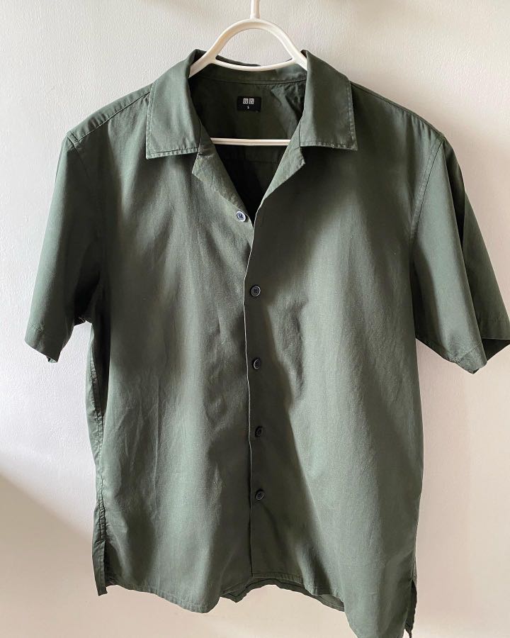 Authentic small army green dress shirt and, Men's Fashion, Tops & Sets ...