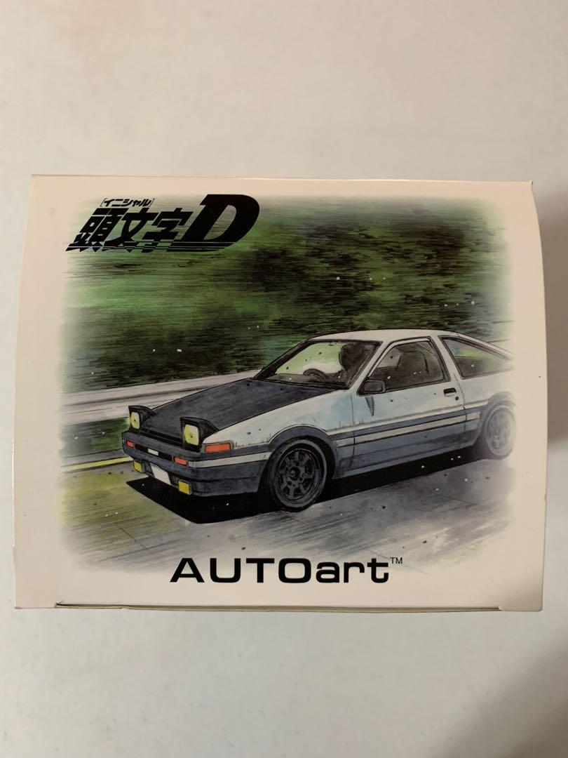 AutoArt Initial D Toyota Trueno AE86 Project D Version (Category: Vehicle & Diecast Models) located in Pasig City. Submitted by joeytanyag (Listing ID 1132894436, Image 1). Description: - AUTOart 1/18 Toyota sprinter trueno AE86 Initial D Project D Version Unopened Box.