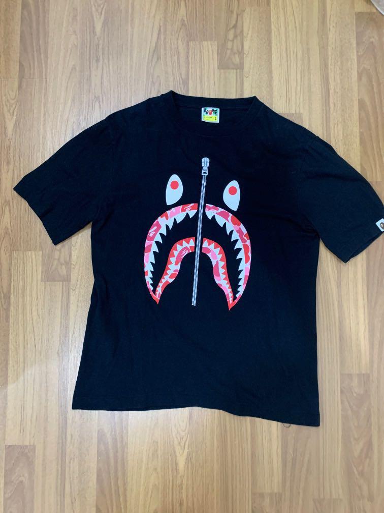 Bape shark tee red outlet
